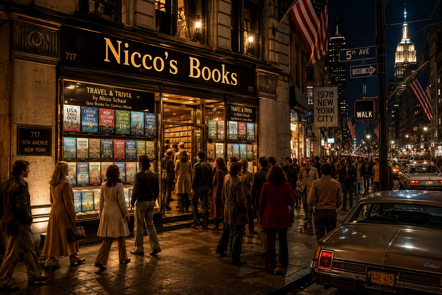 AI created image for Nicco's books New York book store by Nicco Schaal